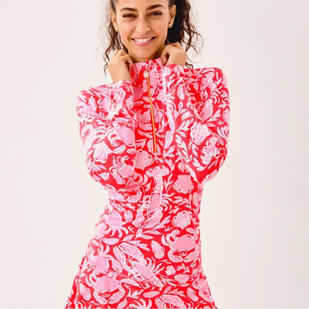 NWT 🌴Lilly Pulitzer🌴 Luxletic Justine Half zip pullover size Medium